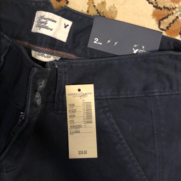 NWT American Eagle navy blue pant - Picture 2 of 2
